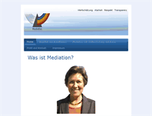 Tablet Screenshot of mediation-pforzheim.de